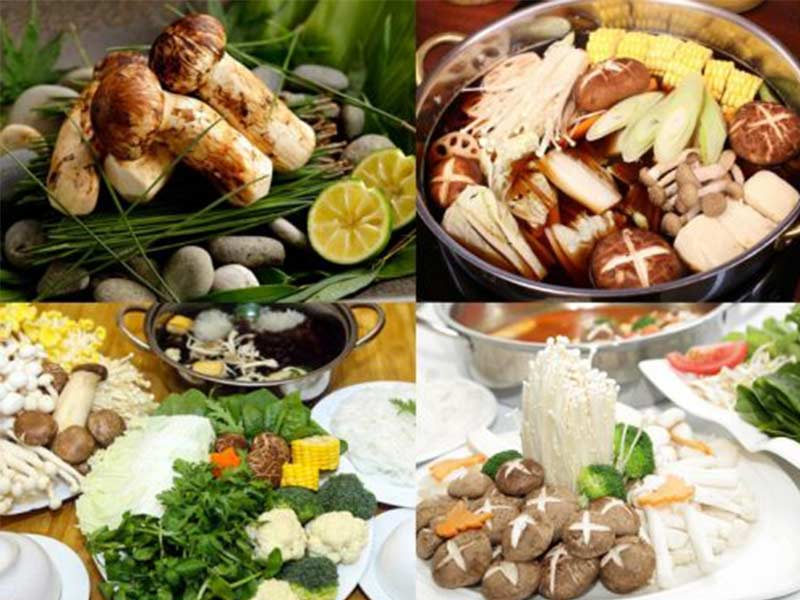 Cách chế biến nấm tùng nhung thành lẩu chay